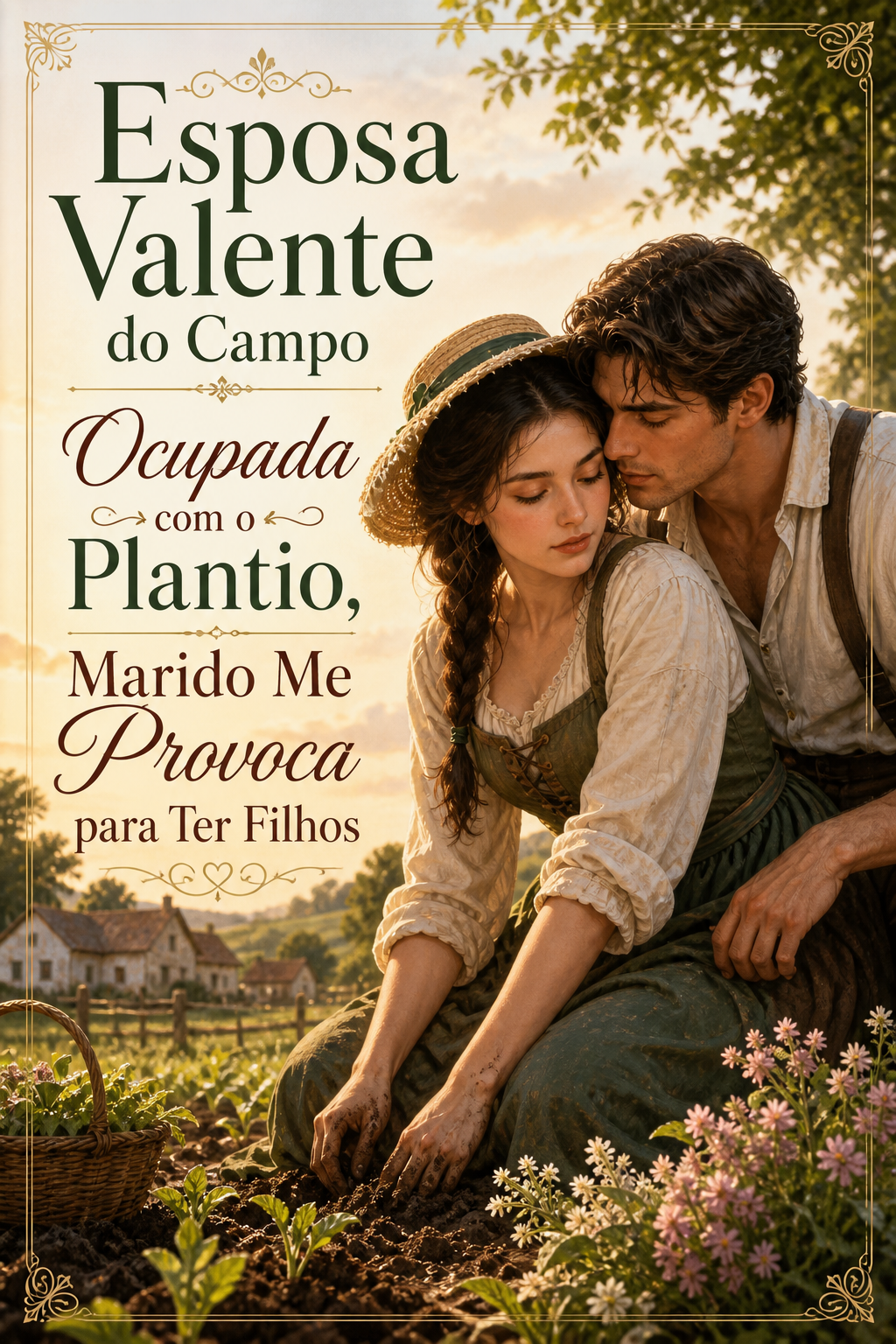 Esposa Valente do Campo Ocupada com o Plantio, Marido Me Provoca para Ter Filhos